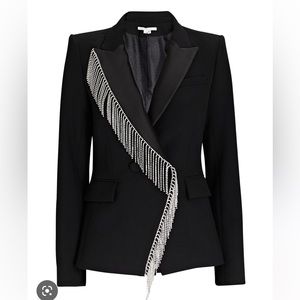 veronica beard clarise fringed rhinestone-dickey-blazer